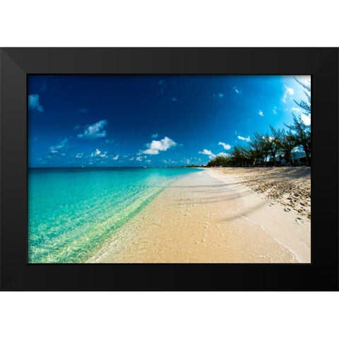 Cayman Islands Beach Black Modern Wood Framed Art Print by Bill Carson Photography