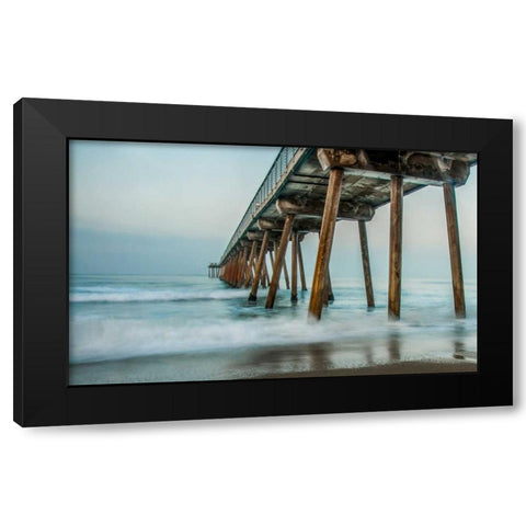 Pier Black Modern Wood Framed Art Print with Double Matting by Bill Carson Photography