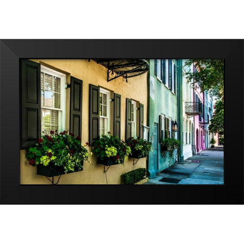 Charleston Black Modern Wood Framed Art Print by Bill Carson Photography