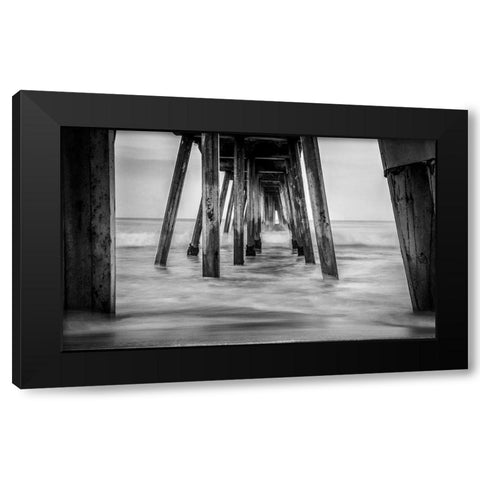 Surf in Black and White Black Modern Wood Framed Art Print by Bill Carson Photography