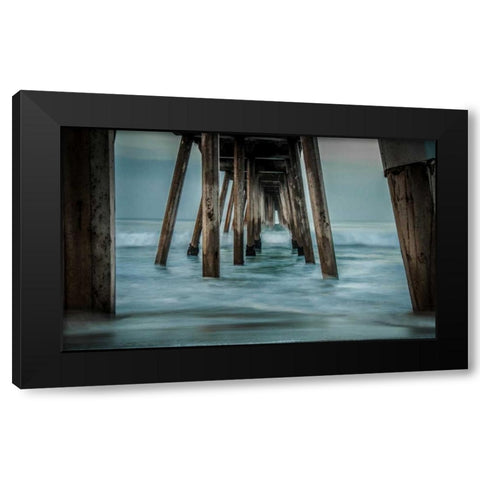 Surf Black Modern Wood Framed Art Print by Bill Carson Photography