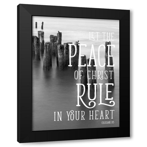 Rule Your Heart Black Modern Wood Framed Art Print with Double Matting by Bill Carson Photography