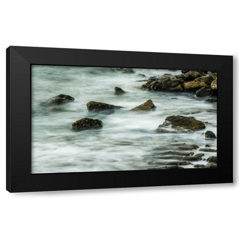 Rocks I Black Modern Wood Framed Art Print with Double Matting by Bill Carson Photography