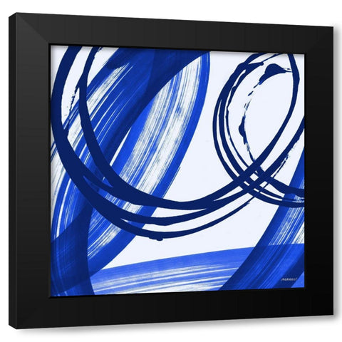 Cool Winds Black Modern Wood Framed Art Print with Double Matting by Meneely, Dan