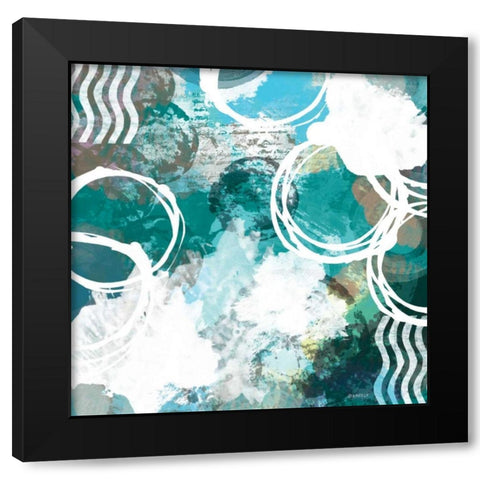 Color Script I Black Modern Wood Framed Art Print by Meneely, Dan
