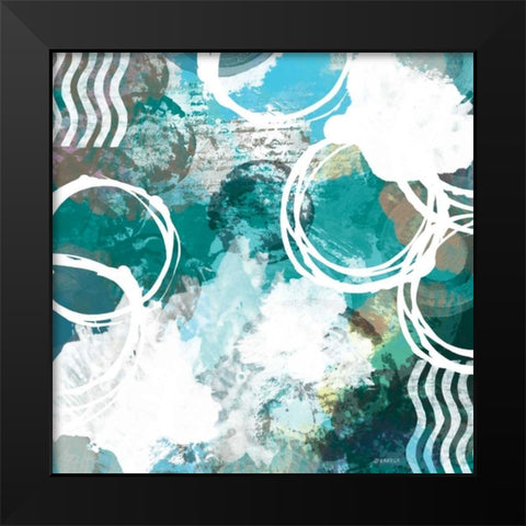 Color Script I Black Modern Wood Framed Art Print by Meneely, Dan