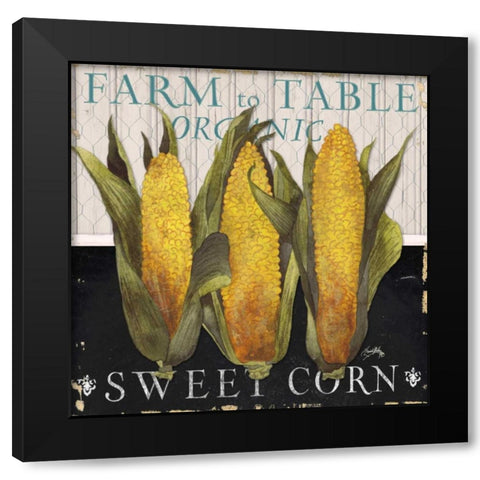 Vegetable Farm Fresh I Black Modern Wood Framed Art Print by Medley, Elizabeth