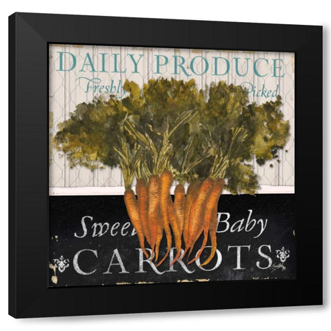 Vegetable Farm Fresh II Black Modern Wood Framed Art Print by Medley, Elizabeth