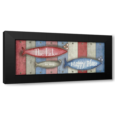 Lake Place I Black Modern Wood Framed Art Print by Metz, Andi