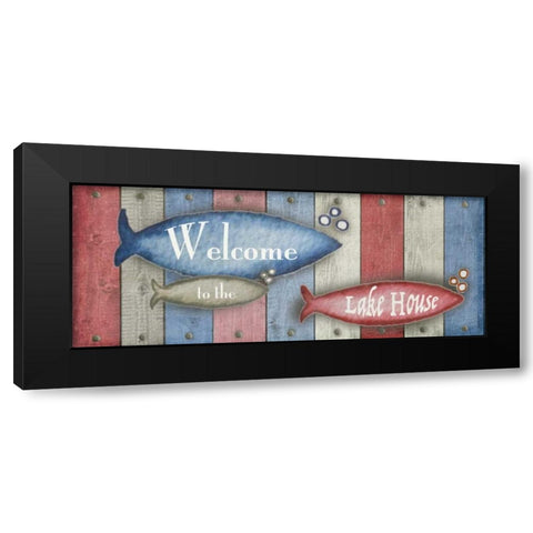 Lake Place II Black Modern Wood Framed Art Print by Metz, Andi