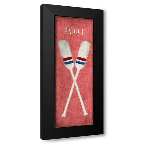 Oars and Anchors II Black Modern Wood Framed Art Print with Double Matting by Metz, Andi