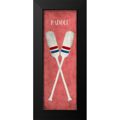 Oars and Anchors II Black Modern Wood Framed Art Print by Metz, Andi