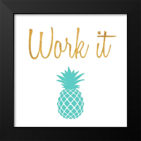 Office Pop II Black Modern Wood Framed Art Print by SD Graphics Studio