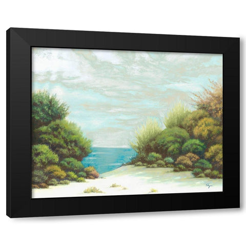 Seashore II Black Modern Wood Framed Art Print by Rhyan, Vivien