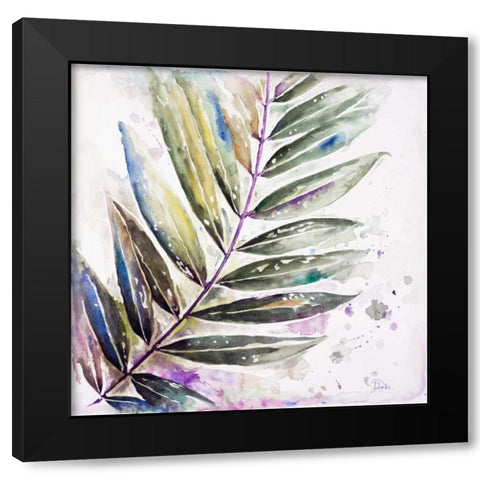 Colorful Jungle Inspiration I Black Modern Wood Framed Art Print by Pinto, Patricia
