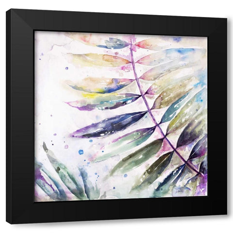 Colorful Jungle Inspiration II Black Modern Wood Framed Art Print by Pinto, Patricia