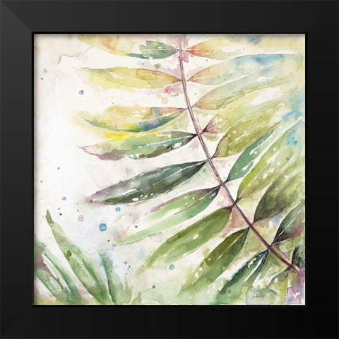 Jungle Inspiration Watercolor II Black Modern Wood Framed Art Print by Pinto, Patricia