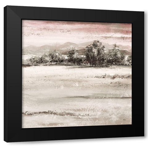 Muted Forest Square I Black Modern Wood Framed Art Print by Pinto, Patricia