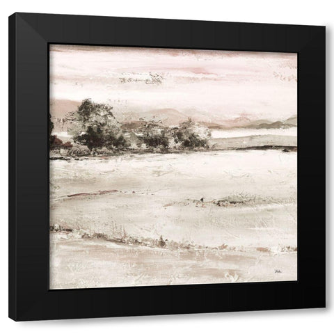 Muted Forest Square II Black Modern Wood Framed Art Print with Double Matting by Pinto, Patricia