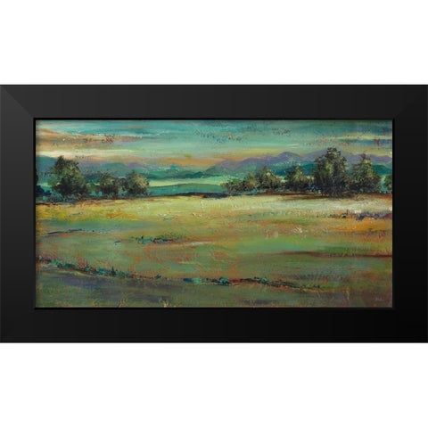 The Green Forest Black Modern Wood Framed Art Print by Pinto, Patricia