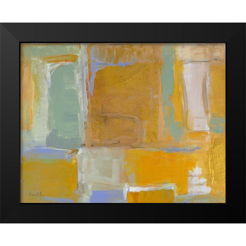 Gilded Oasis Black Modern Wood Framed Art Print by Loreth, Lanie