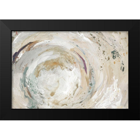 Nature Swirl Black Modern Wood Framed Art Print by Loreth, Lanie