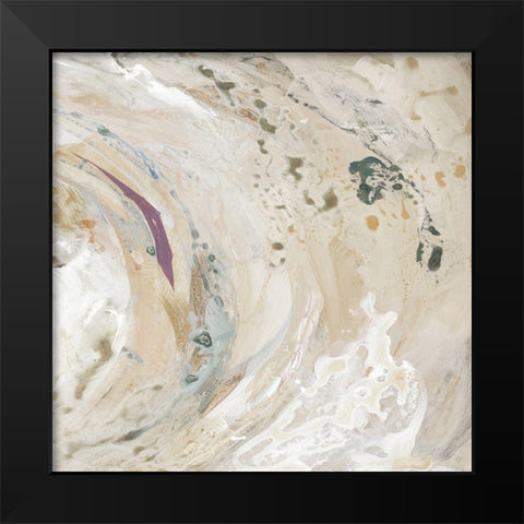 Nature Swirl Square II Black Modern Wood Framed Art Print by Loreth, Lanie