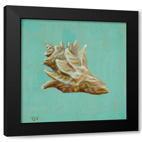 Oceans Gift IV Black Modern Wood Framed Art Print with Double Matting by Hakimipour, Tiffany