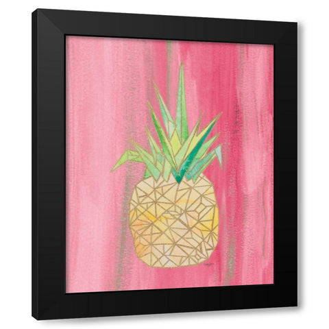 Bright Origami II Black Modern Wood Framed Art Print with Double Matting by James, Nola