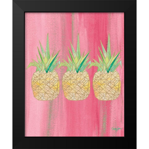 Bright Tri Origami II Black Modern Wood Framed Art Print by James, Nola