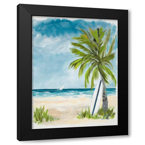 Cloudy Day In Paradise I Black Modern Wood Framed Art Print by DeRice, Julie