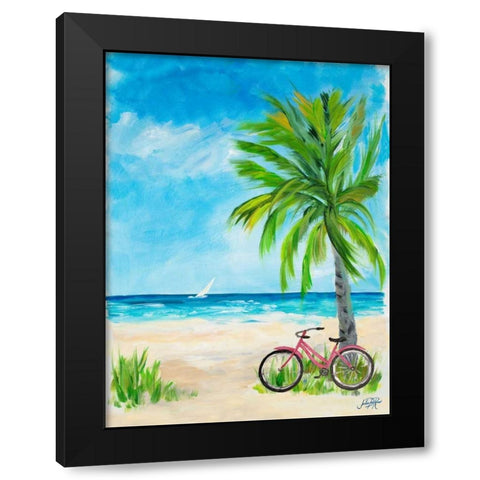 Ride To Paradise Black Modern Wood Framed Art Print by DeRice, Julie