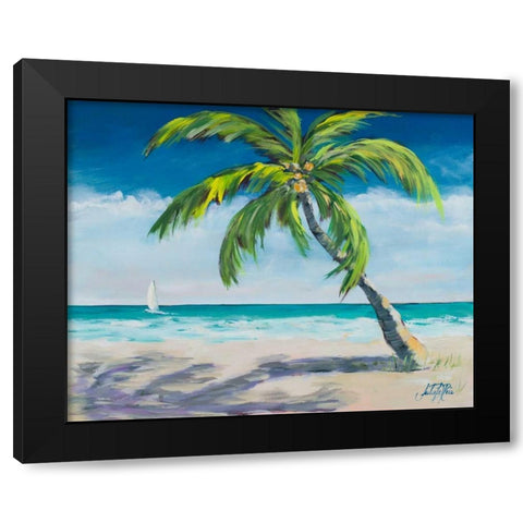 Ocean Breeze I Black Modern Wood Framed Art Print by DeRice, Julie