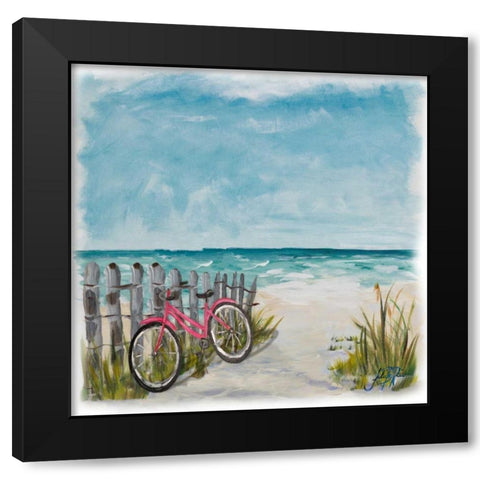 Ride Along The Shore Black Modern Wood Framed Art Print by DeRice, Julie