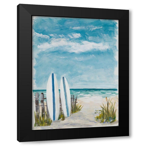 Cloudy Day In Paradise II Black Modern Wood Framed Art Print with Double Matting by DeRice, Julie