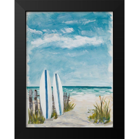 Cloudy Day In Paradise II Black Modern Wood Framed Art Print by DeRice, Julie