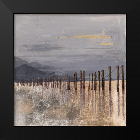 Hidden Pier - Neutral Black Modern Wood Framed Art Print by Pinto, Patricia