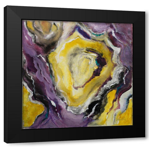 Mystique Black Modern Wood Framed Art Print by Loreth, Lanie