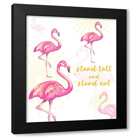 Stand Tall And Stand Out Black Modern Wood Framed Art Print with Double Matting by Hakimipour, Tiffany