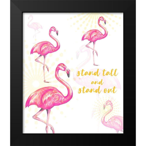 Stand Tall And Stand Out Black Modern Wood Framed Art Print by Hakimipour, Tiffany