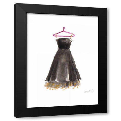 The Watercolor Dresses V Black Modern Wood Framed Art Print by Loreth, Lanie