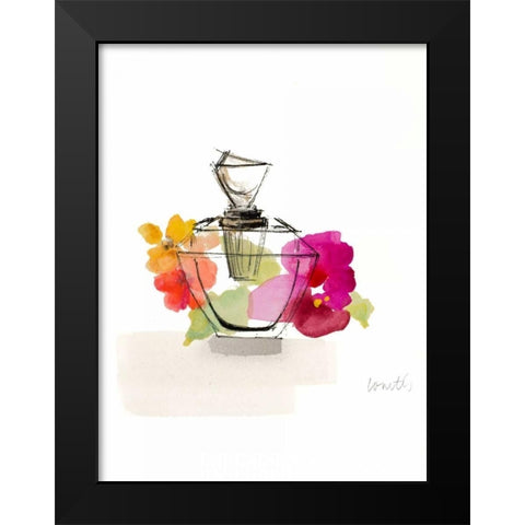 Crystal Watercolor Perfume II Black Modern Wood Framed Art Print by Loreth, Lanie