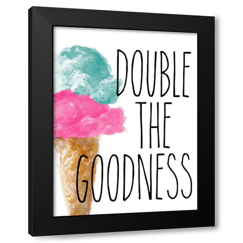 Double the Goodness Black Modern Wood Framed Art Print with Double Matting by Loreth, Lanie