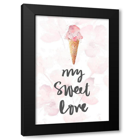 My Sweet Love Black Modern Wood Framed Art Print by Loreth, Lanie