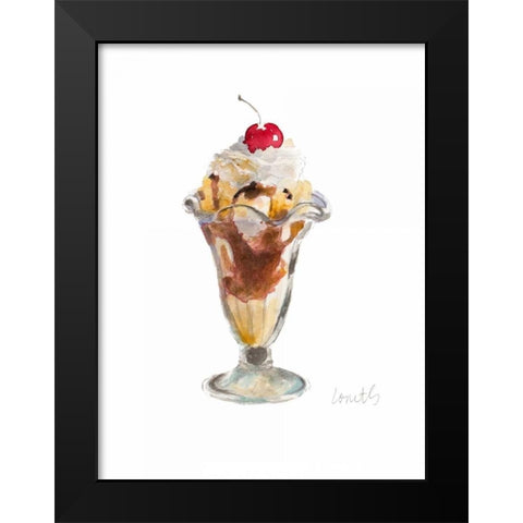 Water Color Cold Dessert I Black Modern Wood Framed Art Print by Loreth, Lanie