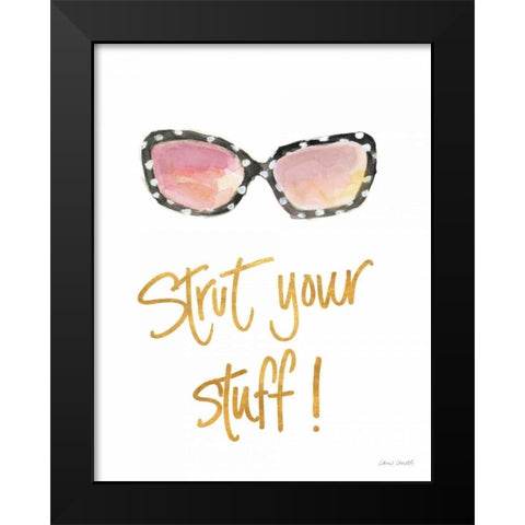 Inspired Sunglasses II Black Modern Wood Framed Art Print by Loreth, Lanie
