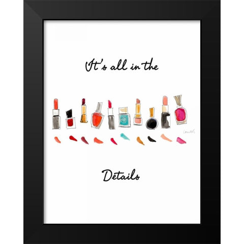 Its all in the Details Black Modern Wood Framed Art Print by Loreth, Lanie