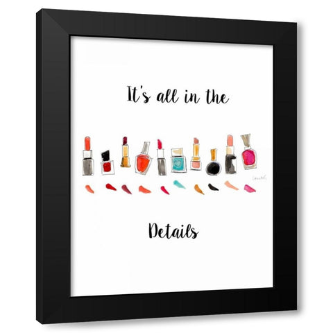 Its all in the Details Black Modern Wood Framed Art Print by Loreth, Lanie