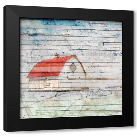 Wood Barn Black Modern Wood Framed Art Print with Double Matting by Mabat, Ynon