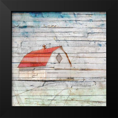 Wood Barn Black Modern Wood Framed Art Print by Mabat, Ynon